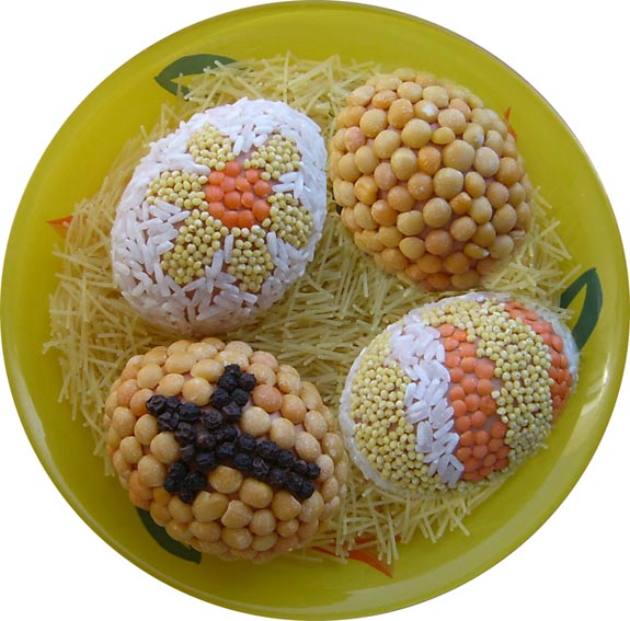 Необычные яйца к пасхе